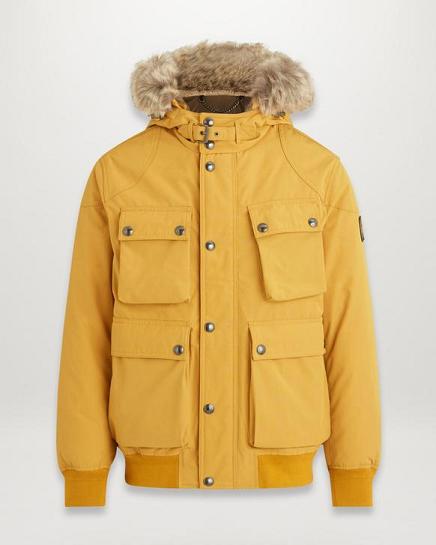 Doudoune Belstaff Homme Peak Jaune Nylon Soldes ZL3048927